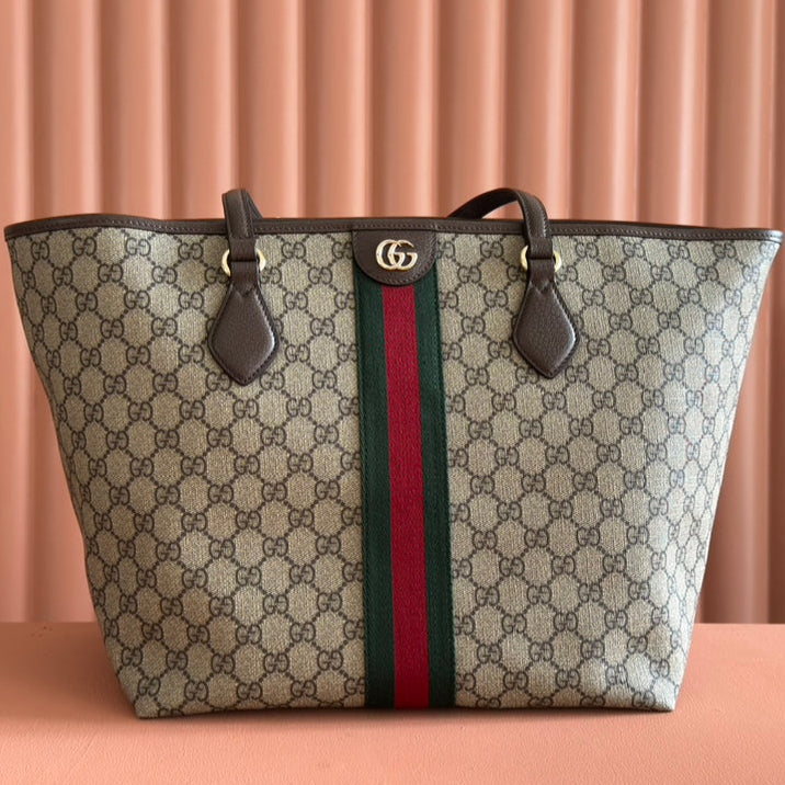 Gi Ophidia 31cm Bag Ebony Brown Canvas 255280