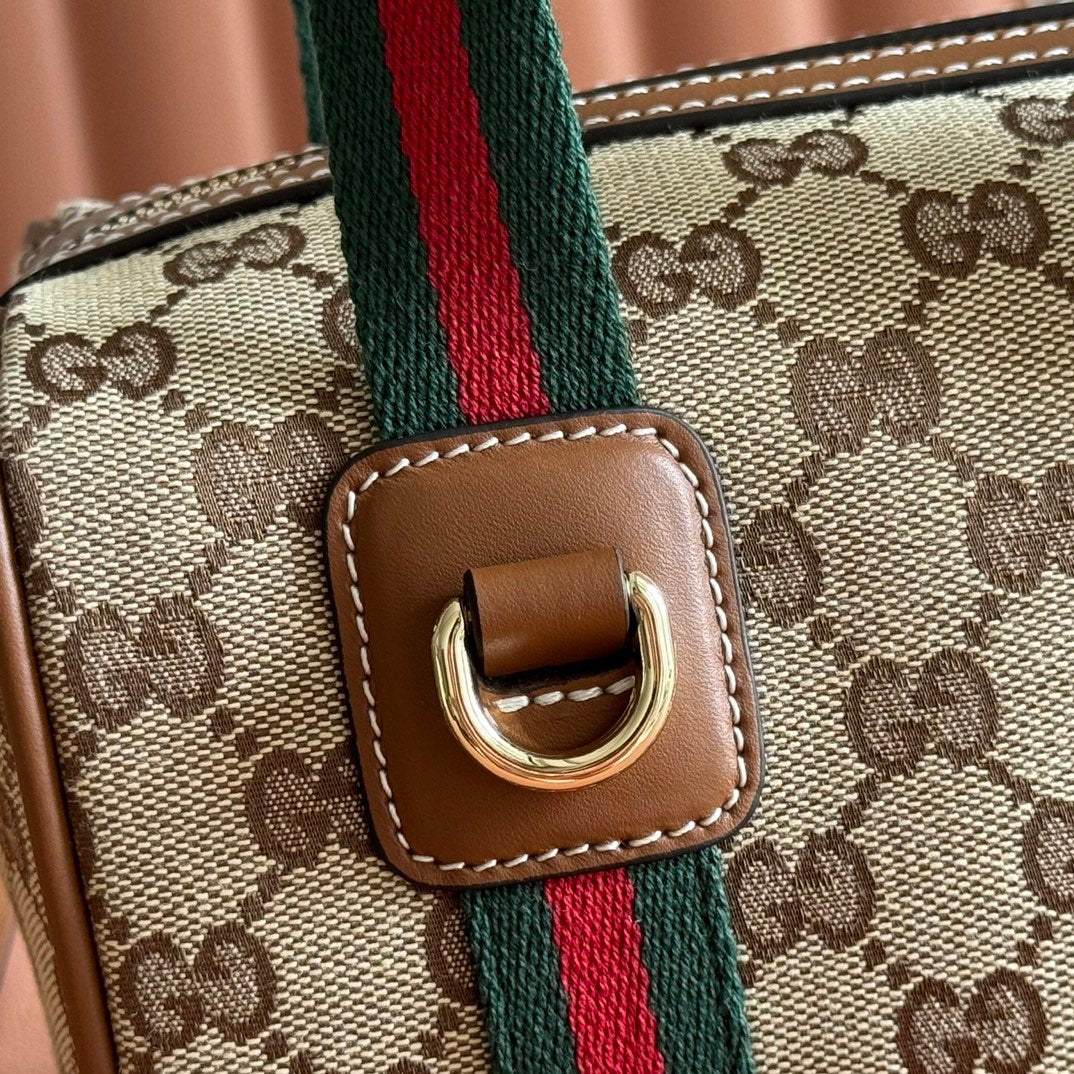 Gi Boston Bag 20 Denim Leather