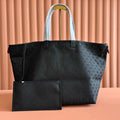Gi Edge Large Tote Bag Black Matte Rubber Fabric 271781