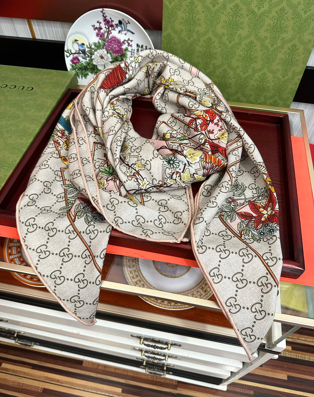 Gi 26s Scarf 140 In Cashmere And Silk 476086