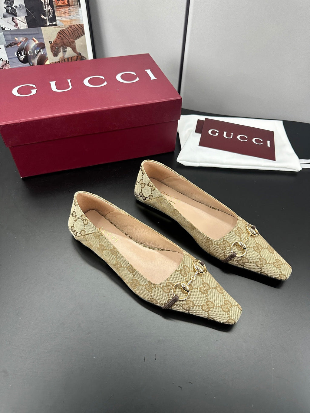 Gi 26s Vittoria Ballerina Flats Beige Canvas 688313