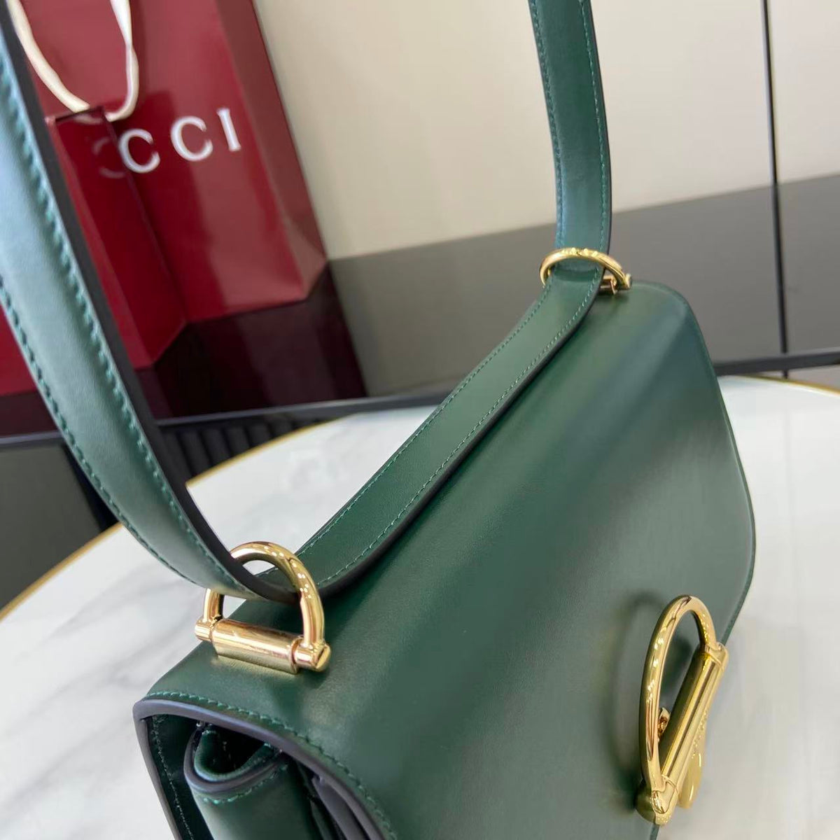Gi 25 Siena Bag 22.5cm Gold & Leather