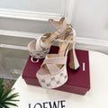 Gi Janaya Platform Sandals 15.5cm Pale Taupe Suede 891839