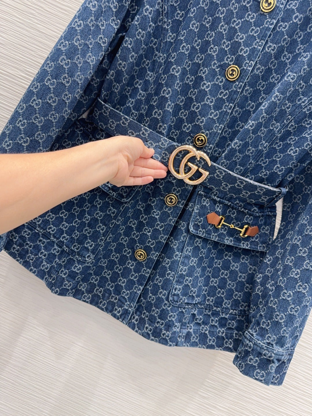 Gi Classic Monogram Denim Jacket