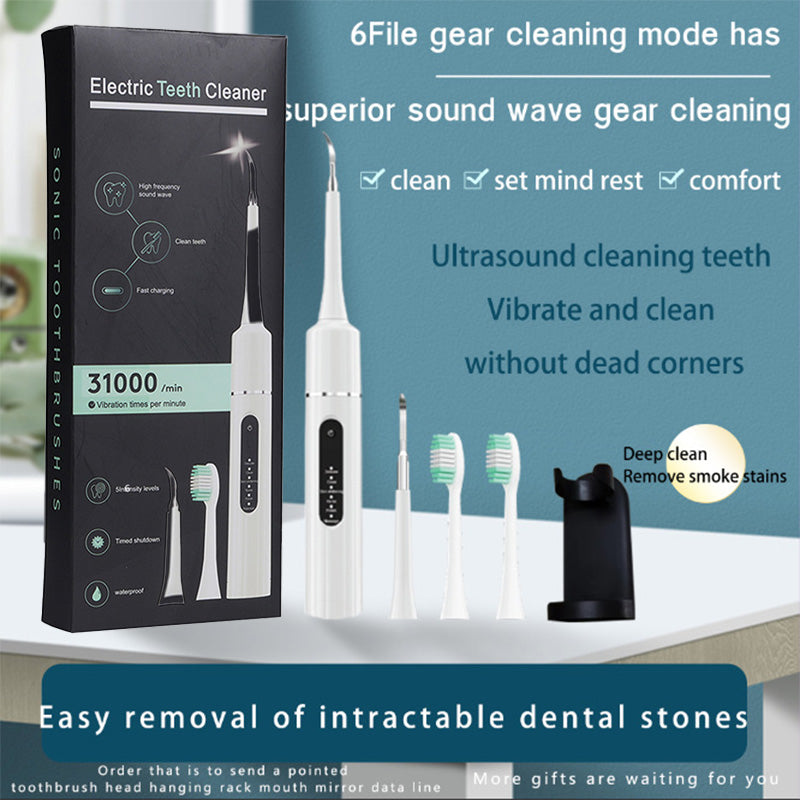 🦷Professional ultrasonic tooth cleaner with multiple functions and speeds