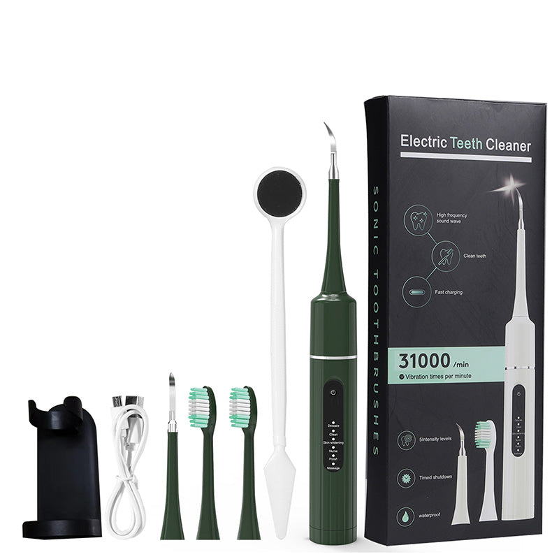 🦷Professional ultrasonic tooth cleaner with multiple functions and speeds