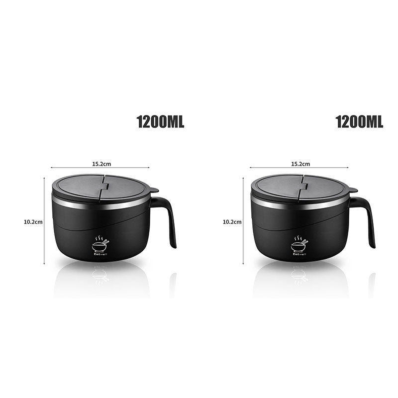 💕304 Stainless Steel Multi-Purpose Anti-Scald Large-Capacity Instant Noodle Bowl