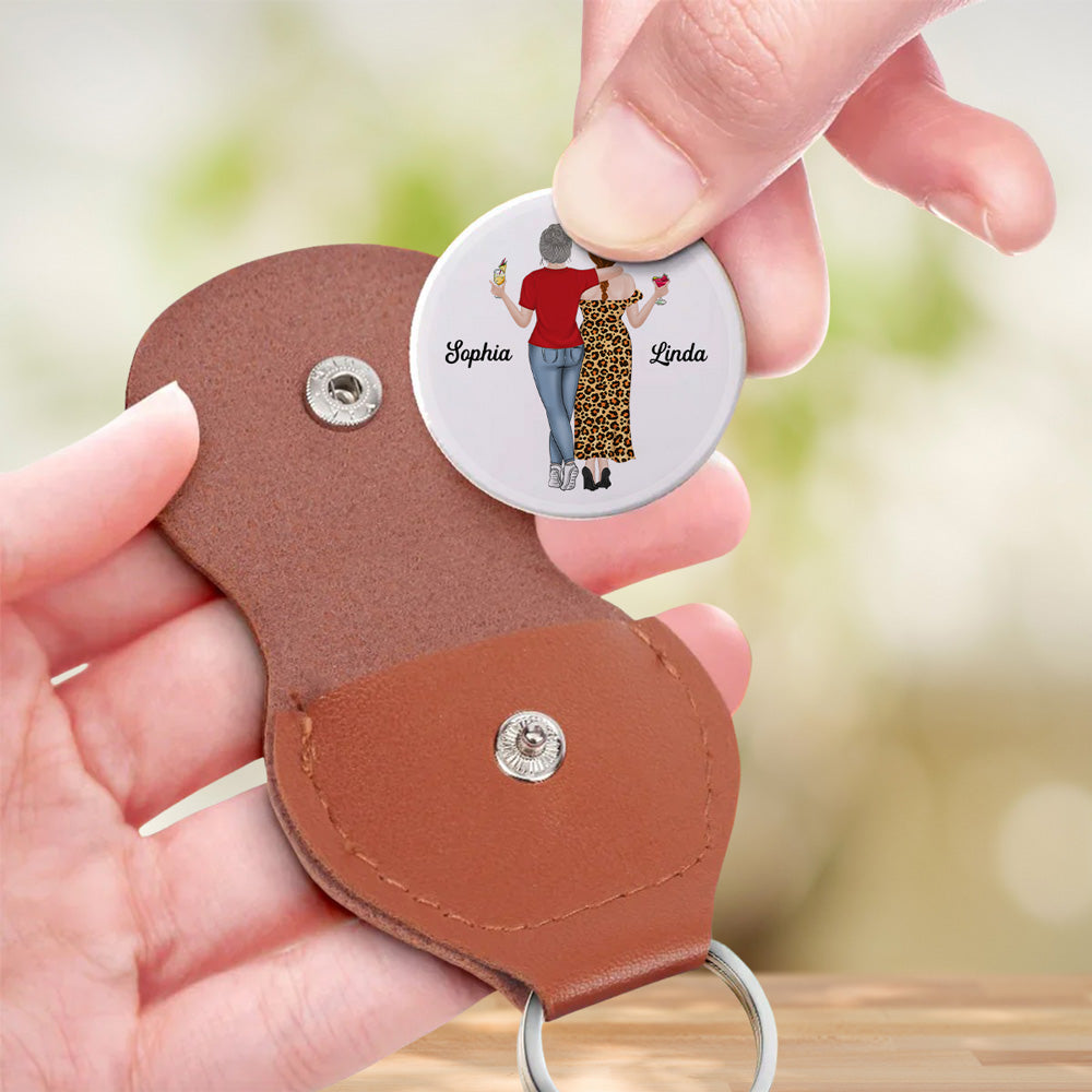 Because Of You I Laugh A Little Harder 2 - Personalized Custom Pocket Hug