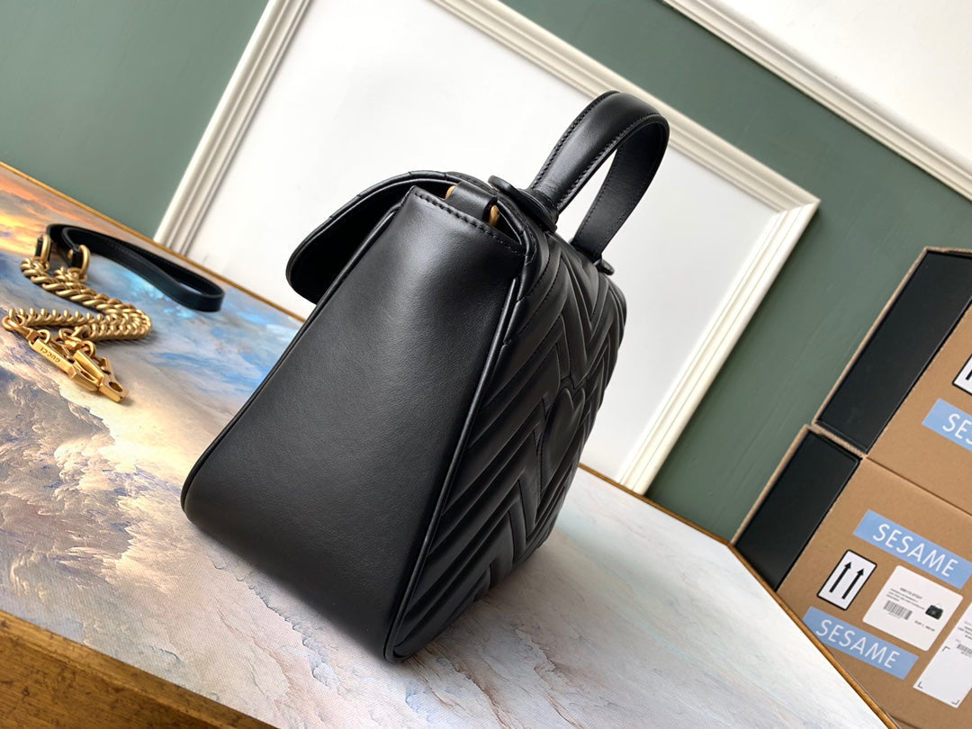 Gi Marmont 26.5cm Calfskin Gold Hardware