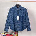 Gi All-over monogram print shirt