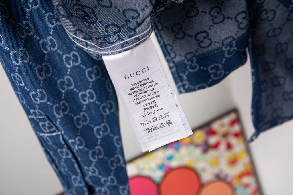 Gi All-over monogram print shirt
