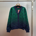 Gi Gradient color wool cardigan